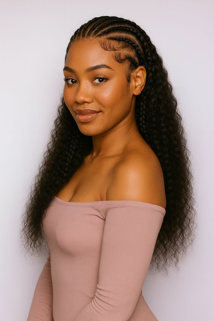 Shoulder Length Fulani Braids With Curly Ends Shoulder Length Fulani Braids With Curly Ends — Best Fulani Braids