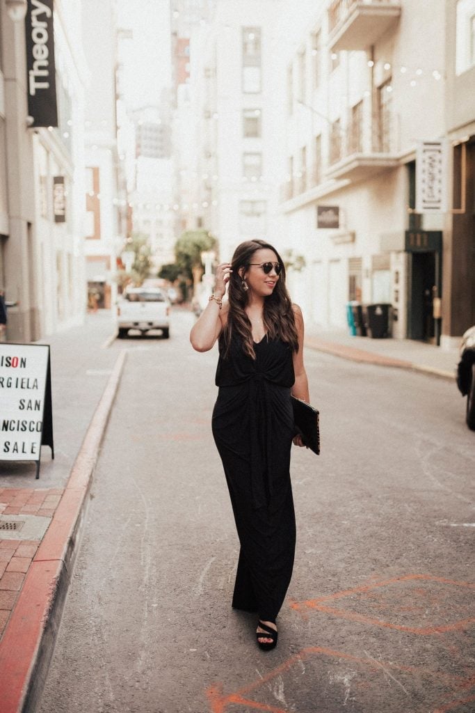 Jersey Maxi Dress With Ruched Bodice Jersey Maxi Dress With Ruched Bodice — Black Tie Outfits