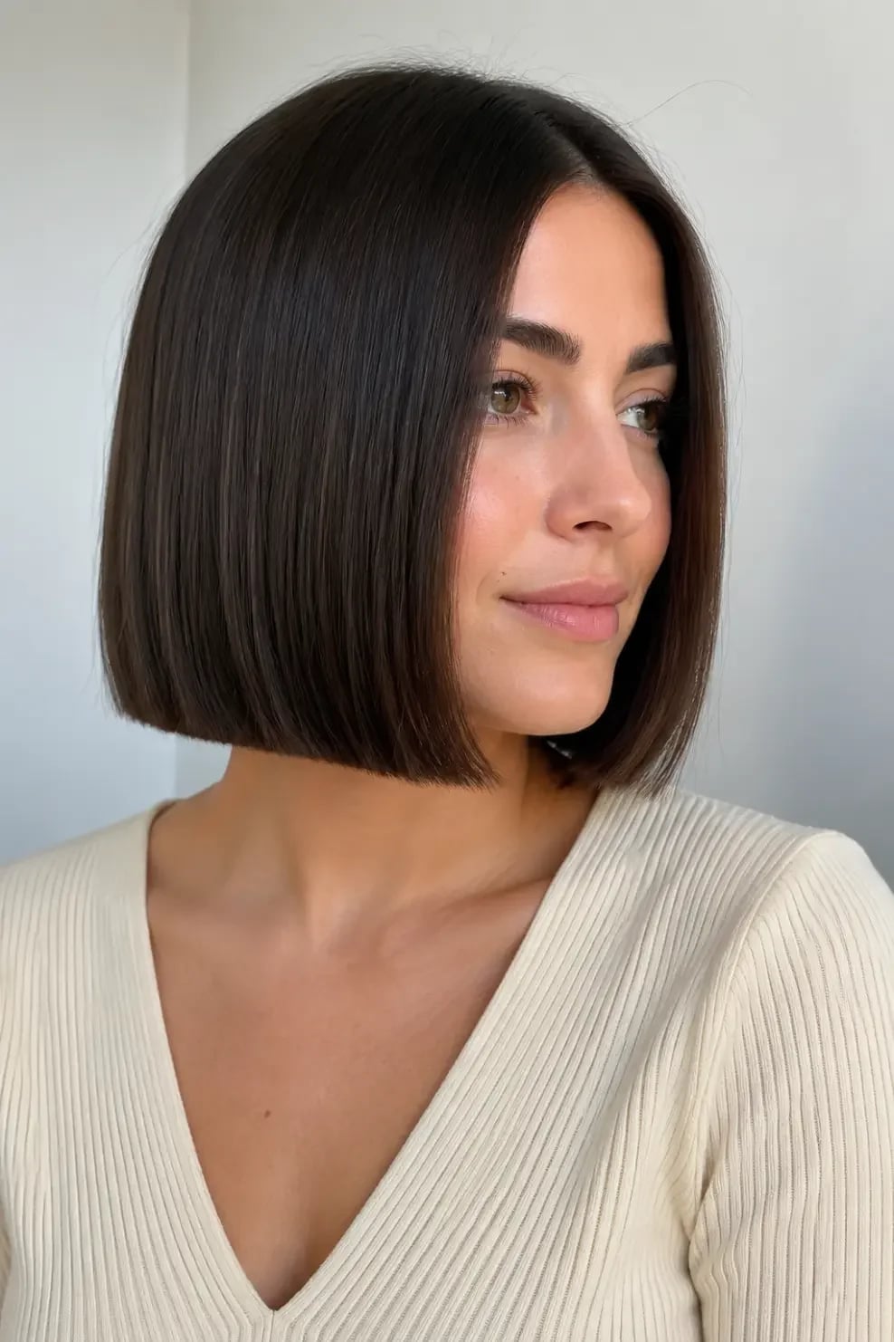 Classic Chin Length Blunt Bob