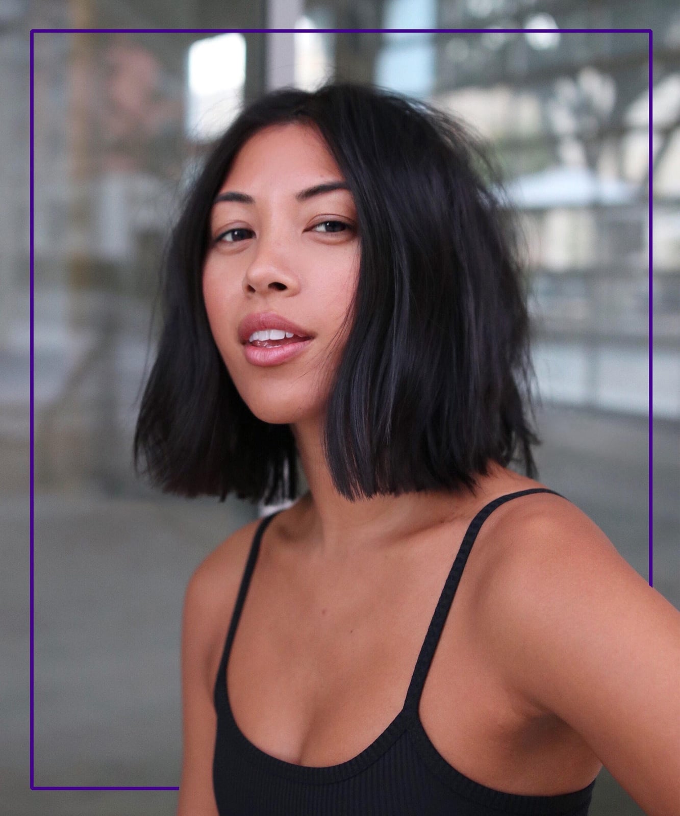 Collarbone Bob Dark Brown Balayage Side Part, Creating Dimension — Blunt Bob