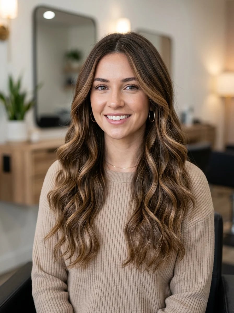 Medium Brown With Subtle Caramel Highlights — Caramel Brown Hair