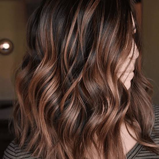 Dark Brown With Dimensional Caramel Streaks — Caramel Brown Hair