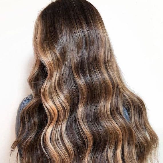 Dark Brown With Dimensional Caramel Effect — Caramel Brown Hair