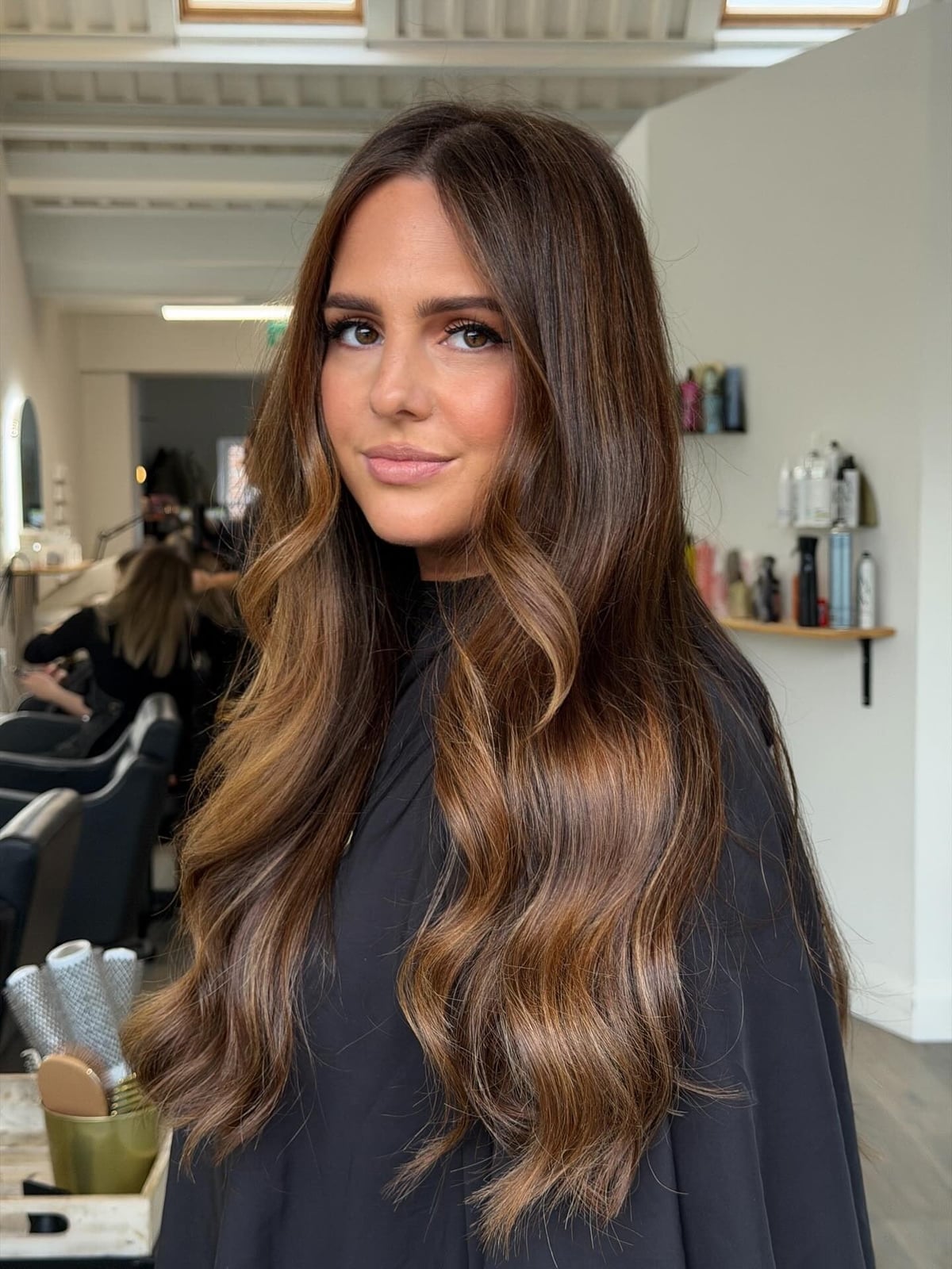 Medium Brown With Blended Caramel Highlights — Caramel Brown Hair