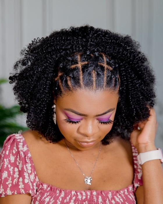 Collarbone Twist Outs With Braided Accents — Classy 4c Hairstyles