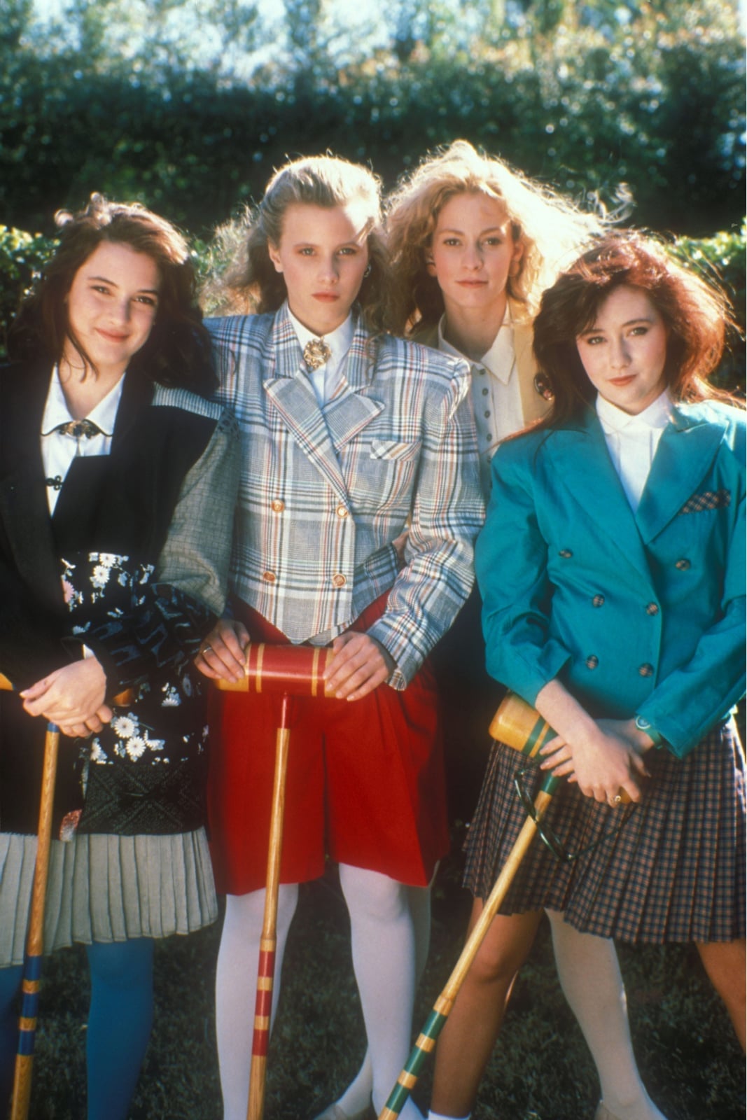 Plaid Blazers With Pleated Skirts — Classy 80s Style