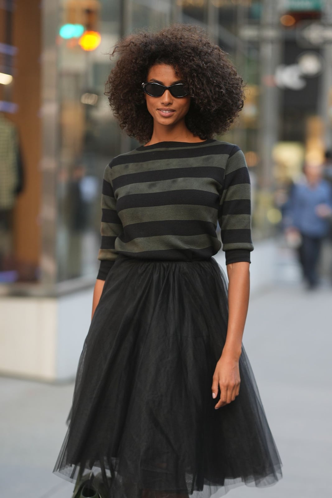 Tulle Skirt With Striped Knit Top — Classy Alt Outfits