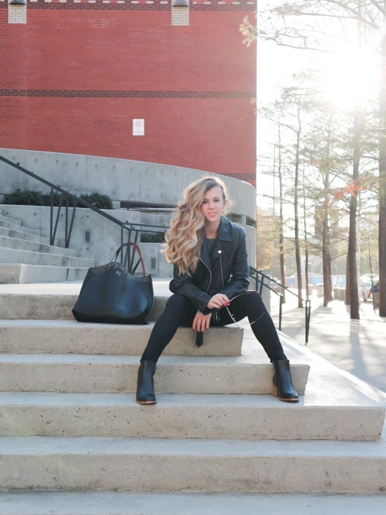 Leather Moto Jacket Casual Style — Classy Alt Outfits