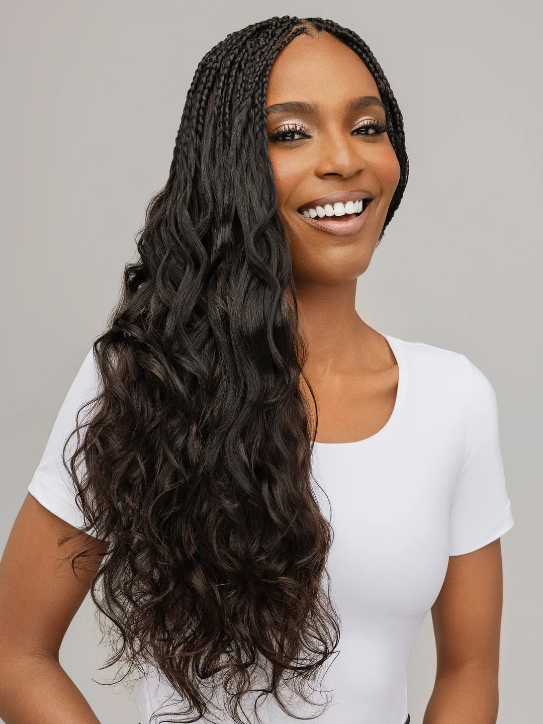 Micro Braids with Loose Wavy Ends Micro Braids with Loose Wavy Ends — Classy Braids Wig