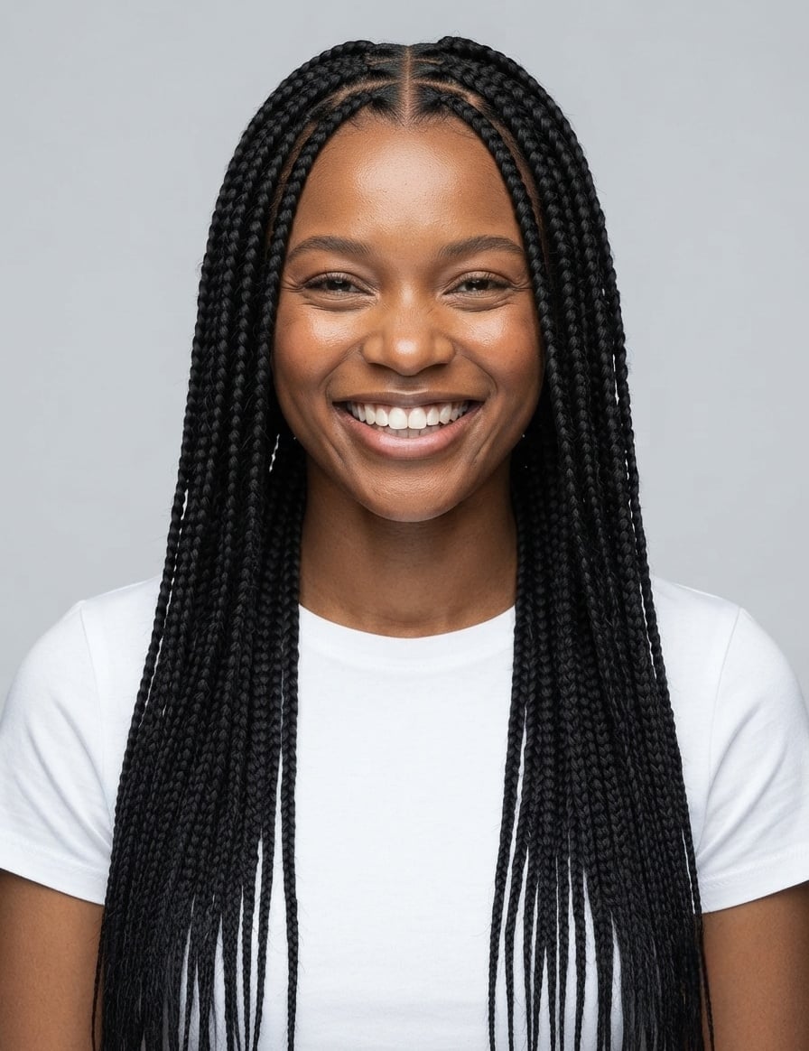 Long Fine Black Box Braids Long Fine Black Box Braids — Classy Braids Wig