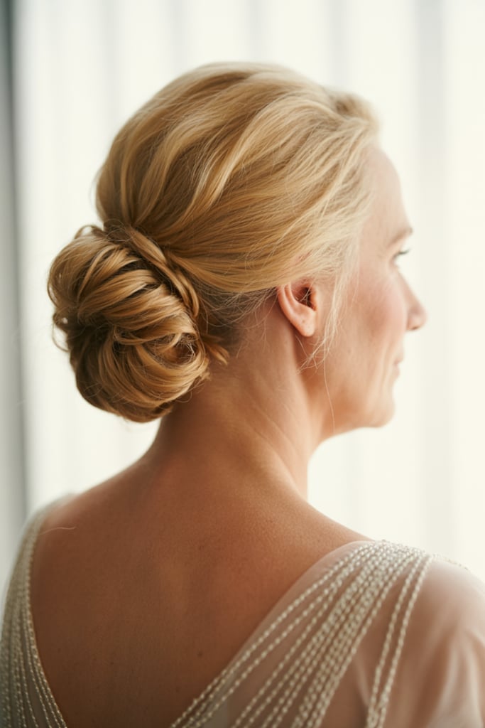 Blonde Bob With Side-Swept Bangs — Classy Bridal Hair