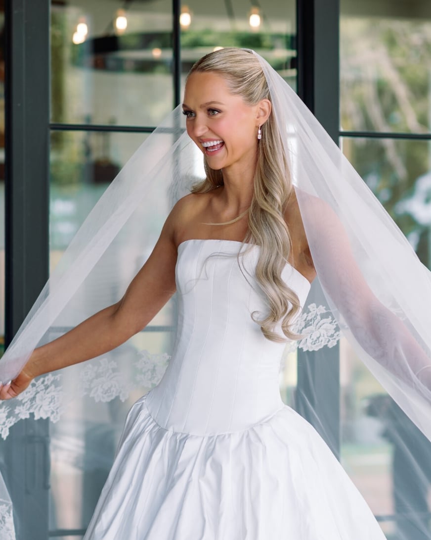 Ash Blonde Half-Up With Face-Framing Layers — Classy Bridal Hair