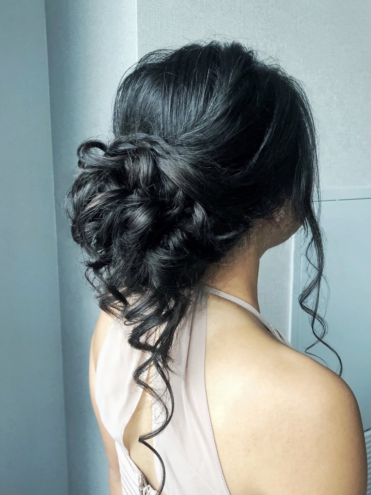 Loose Textured Updo With Face-Framing Curls — Classy Bridal Hair