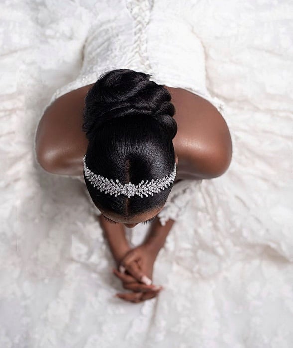 Intricate Braided Updo Black Hair — Classy Bridal Hairstyles