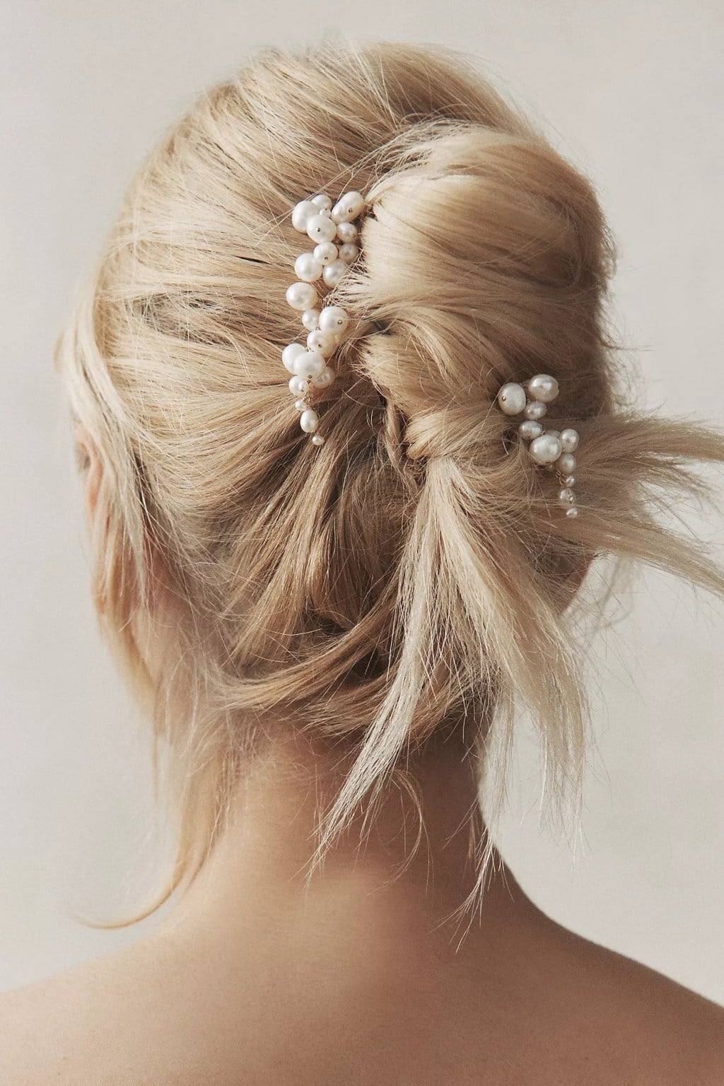 Blonde Messy Low Bun Blonde Messy Low Bun — Classy Bridesmaid Hair