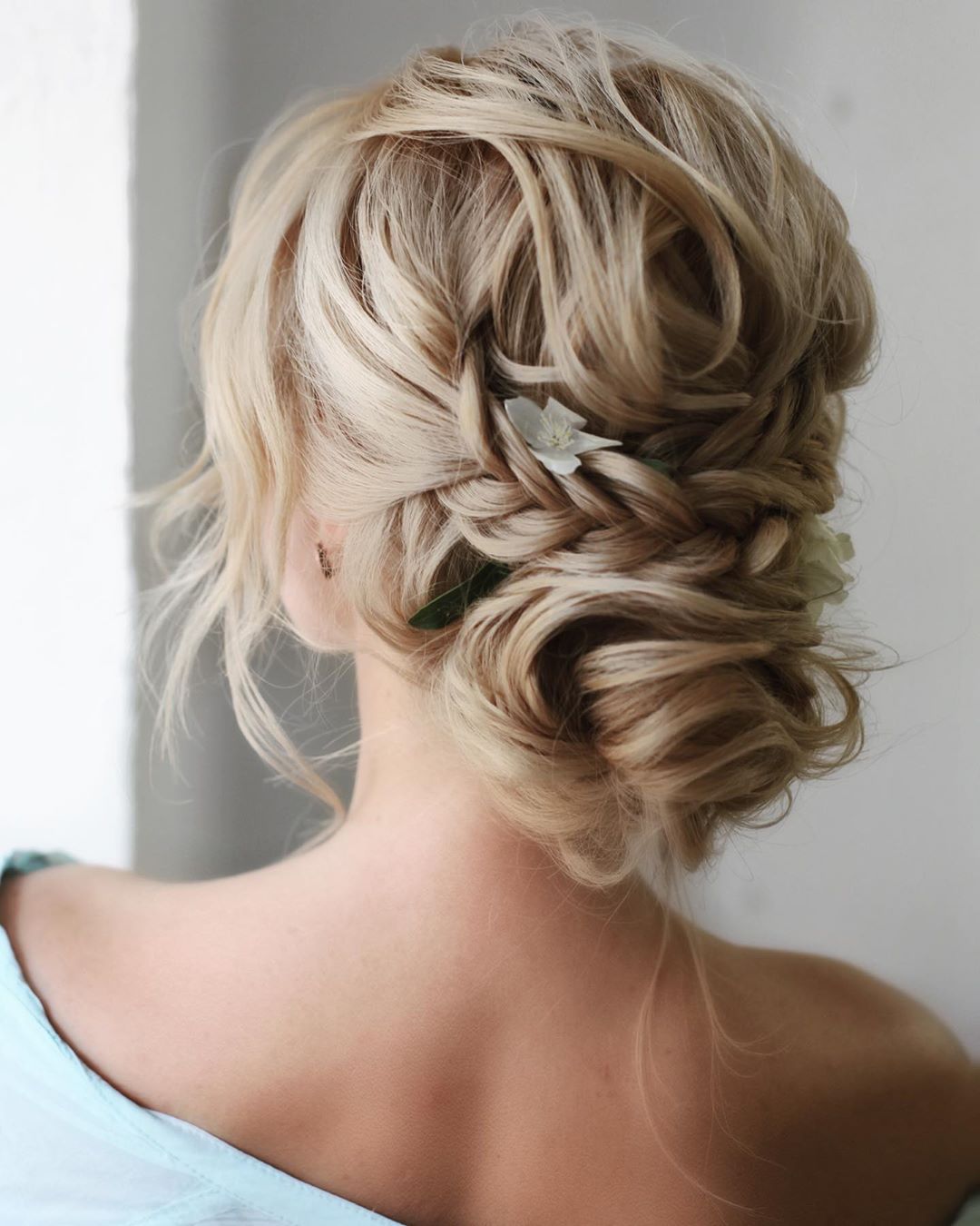 Light Blonde Textured Updo With Braids Light Blonde Textured Updo With Braids — Classy Bridesmaid Hairstyles Updo