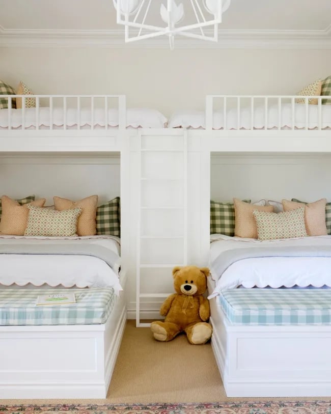 Black Modern Bunk Bed with Gold Accents — Classy Bunk Bed Ideas