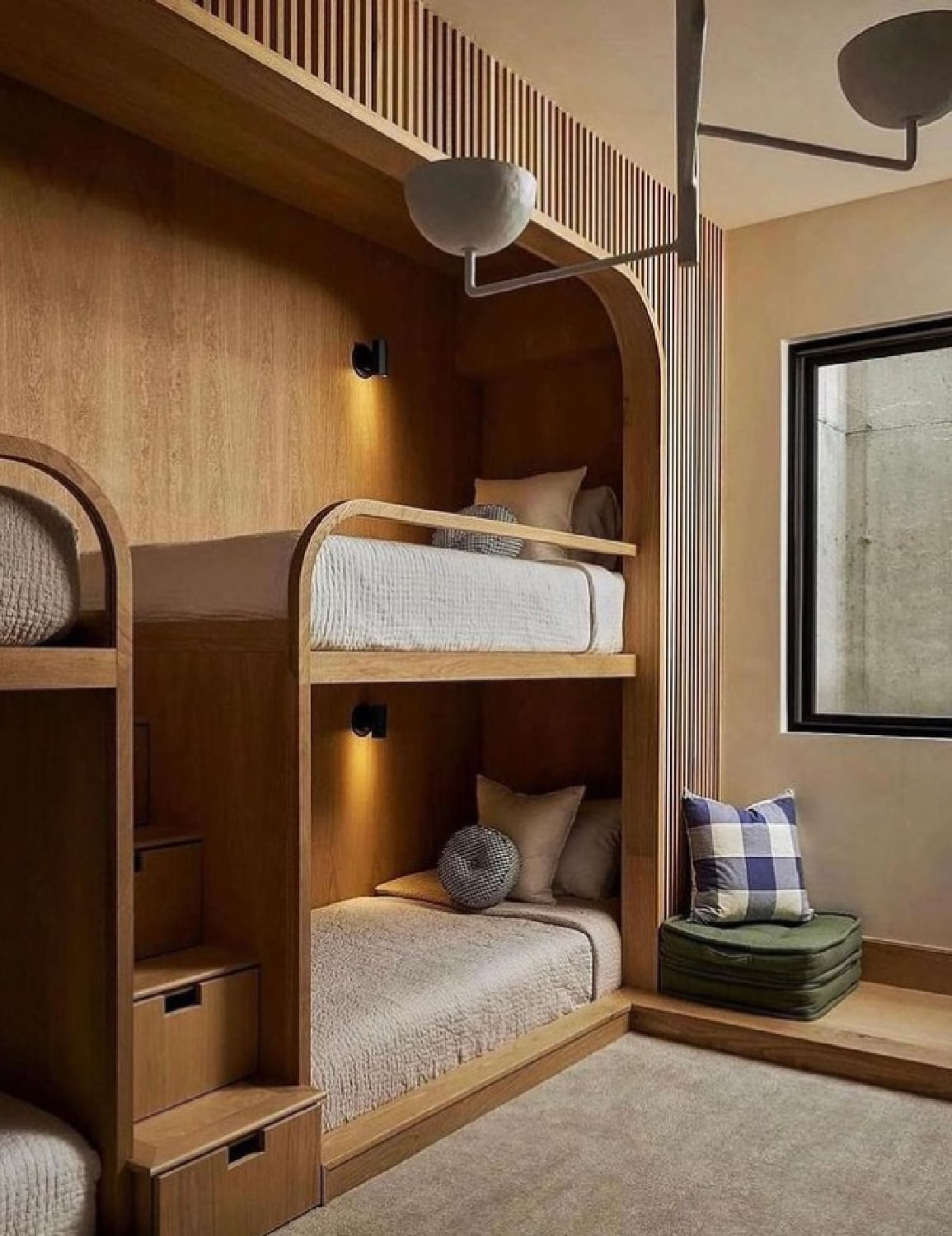 Arched Alcove Built In Bunk Bed — Classy Bunk Bed Ideas