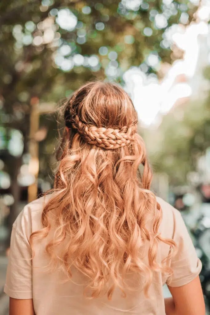 Braided Crown With Loose Waves — Classy Cheer Hair
