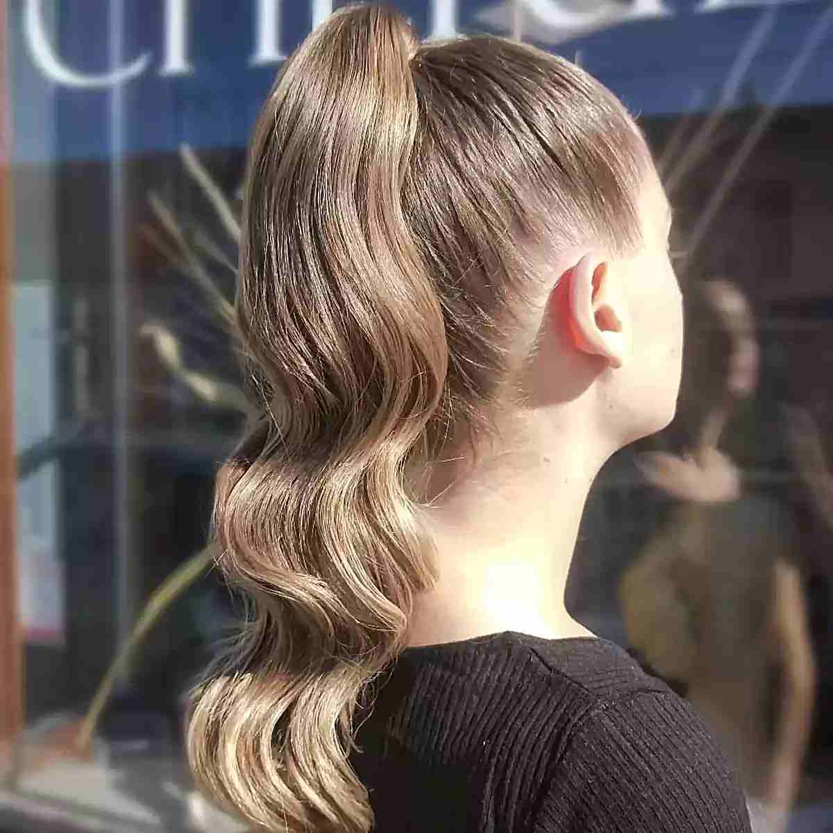 Voluminous Wavy Ponytail — Classy Cheer Hair