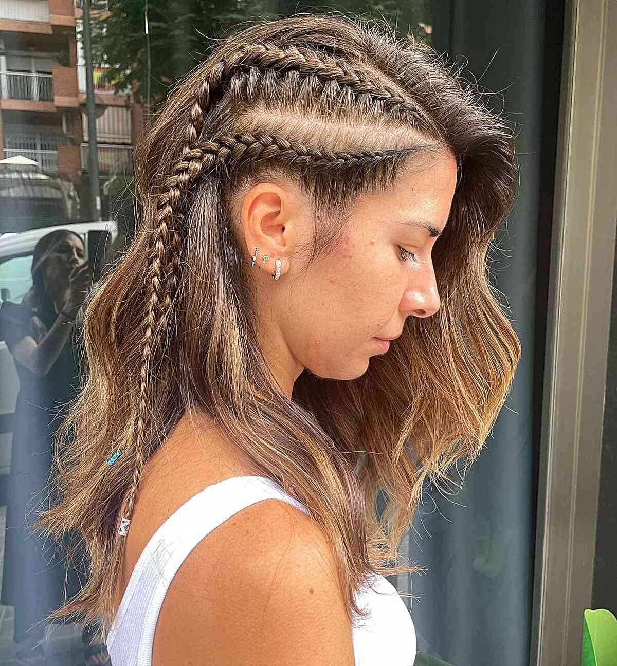 Shoulder Length Braided Ponytail — Classy Cheer Hair