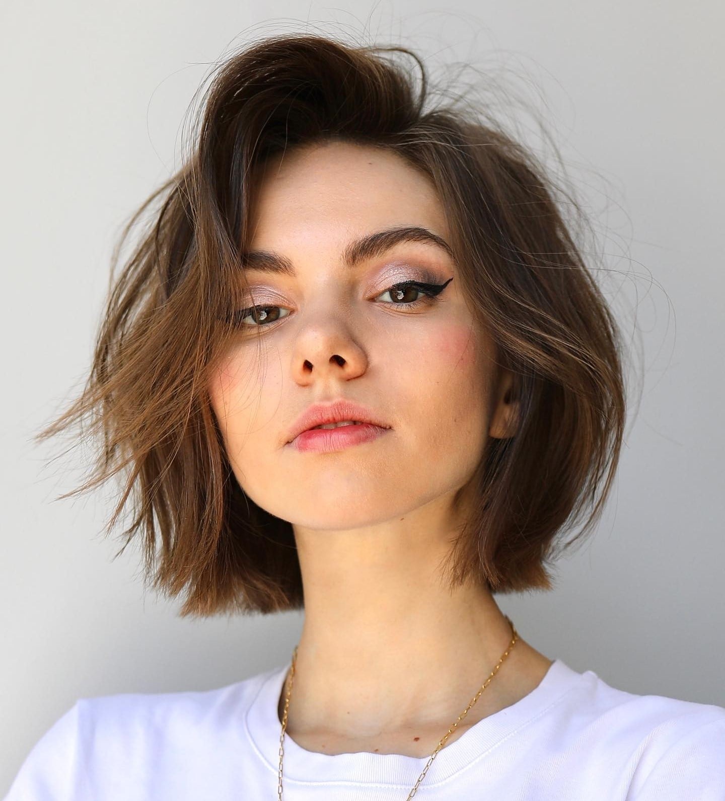 Textured Chin Length Bob With Layers Textured Chin Length Bob With Layers — Classy Chin Length Hair