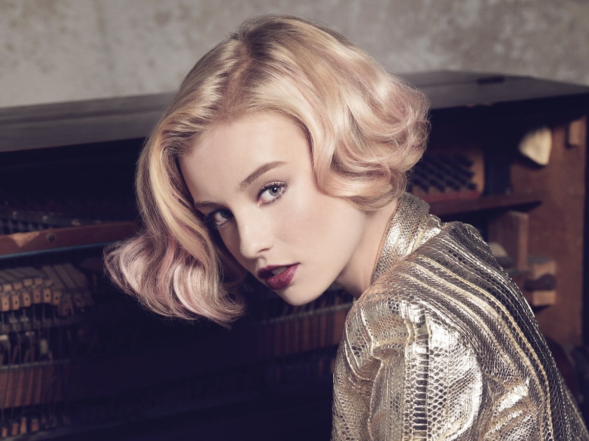 Blonde Bob With Pink Highlights Blonde Bob With Pink Highlights — Classy Chin Length Hair