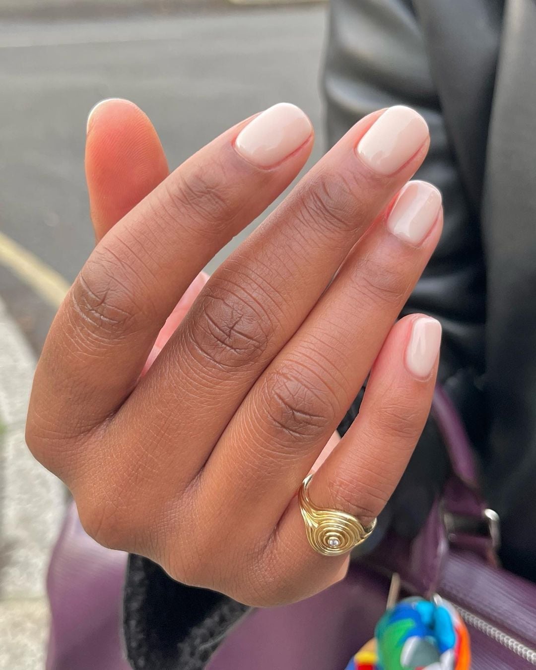 Subtle Glossy Milky White Short Oval — Classy Clean Girl Nails