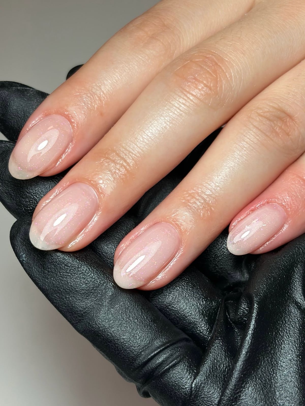 Nude Glass Nail Effect French — Classy Clean Girl Nails