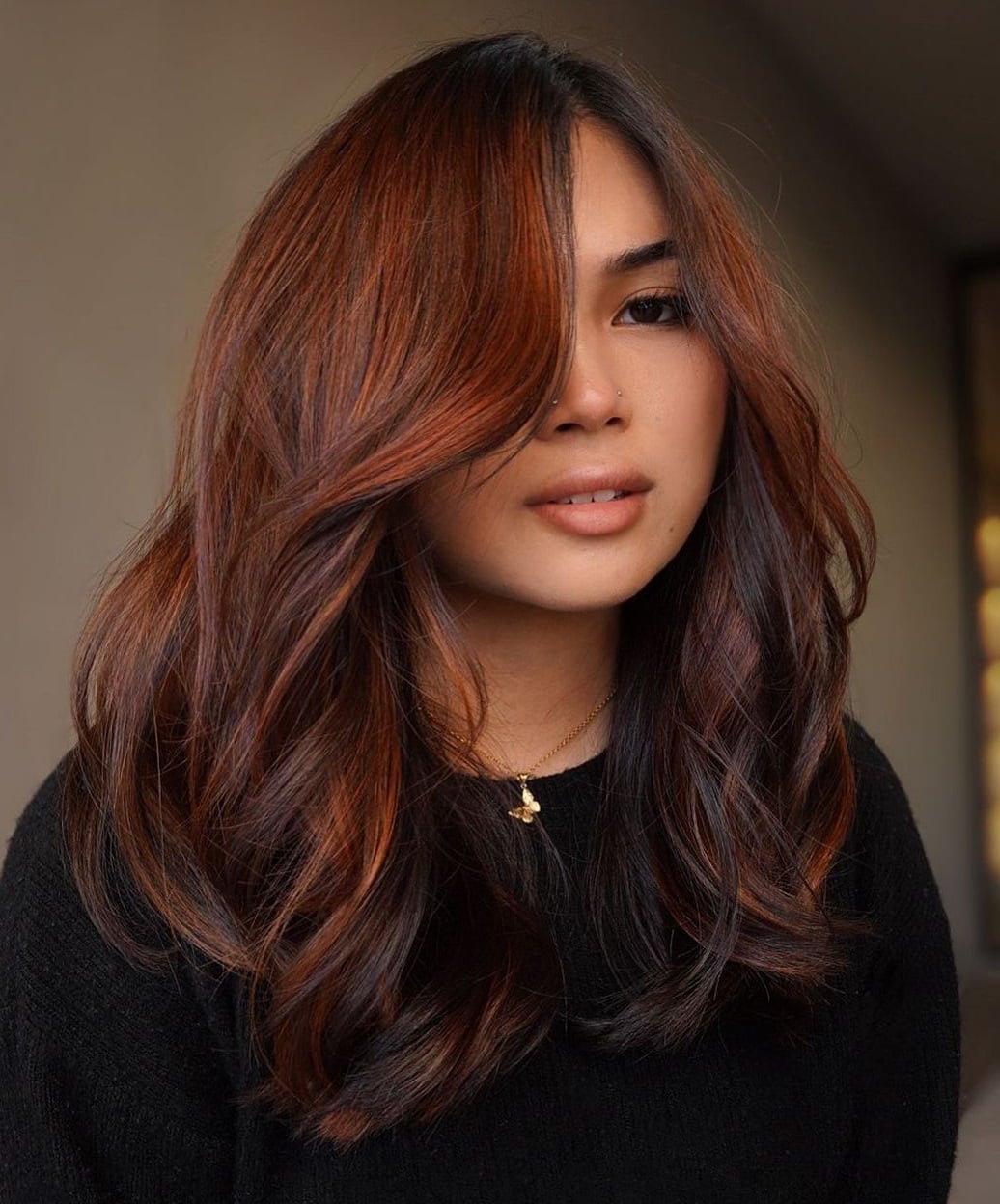 Voluminous Deep Copper Blowout Voluminous Deep Copper Blowout — Classy Copper Hair