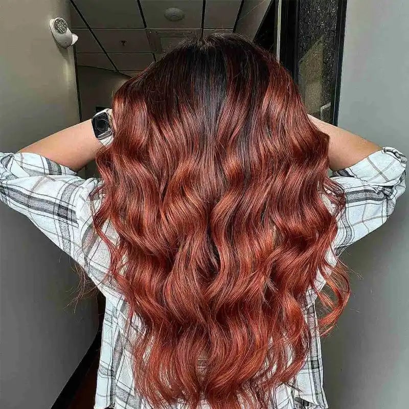 Copper With Darker Root Shadow Copper With Darker Root Shadow — Classy Copper Hair