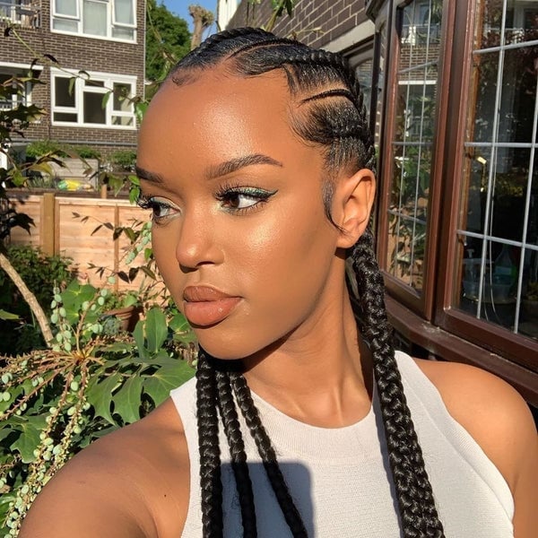 Sleek Cornrows with Wispy Edges Sleek Cornrows with Wispy Edges — Classy Cornrows Braids for Black Women