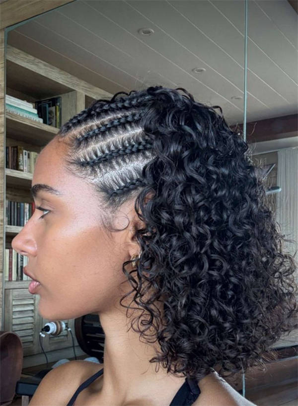 Thick Cornrows to Chin Length Thick Cornrows to Chin Length — Classy Cornrows Braids for Black Women