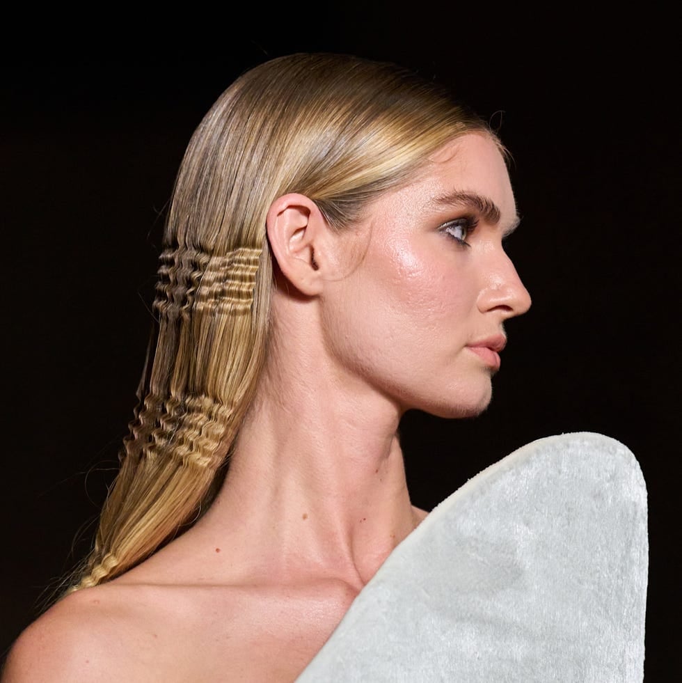 Ash Blonde Long Layers With Sleek Top — Classy Crimped Hair