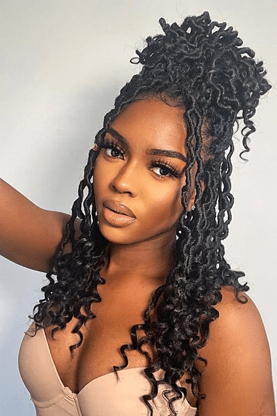 Mid-Back Voluminous Half-Up Half-Down Updo — Classy Crochet Hair
