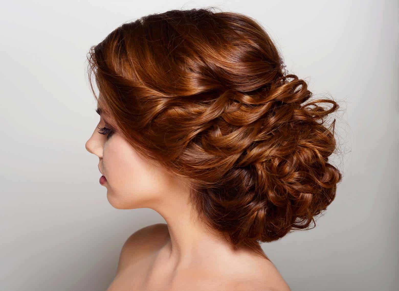 Collarbone Updo With Soft Waves — Classy Curly Hair Hairstyles