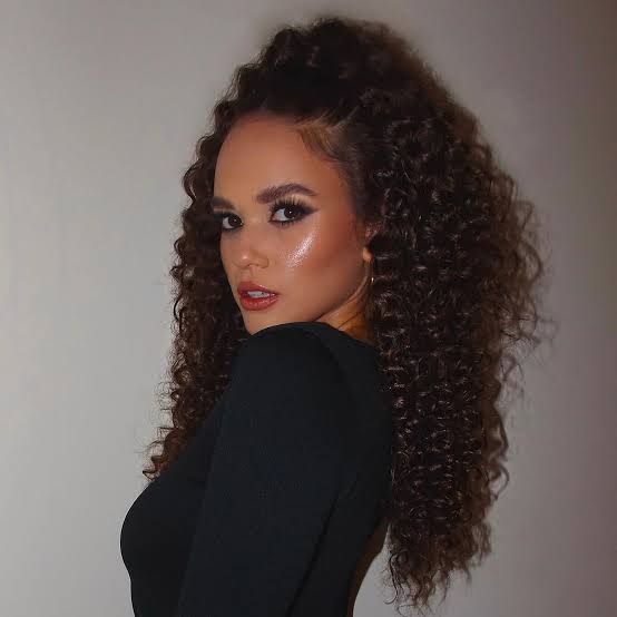 Long Half-Up, Half-Down Voluminous Curls — Classy Curly Hair Hairstyles