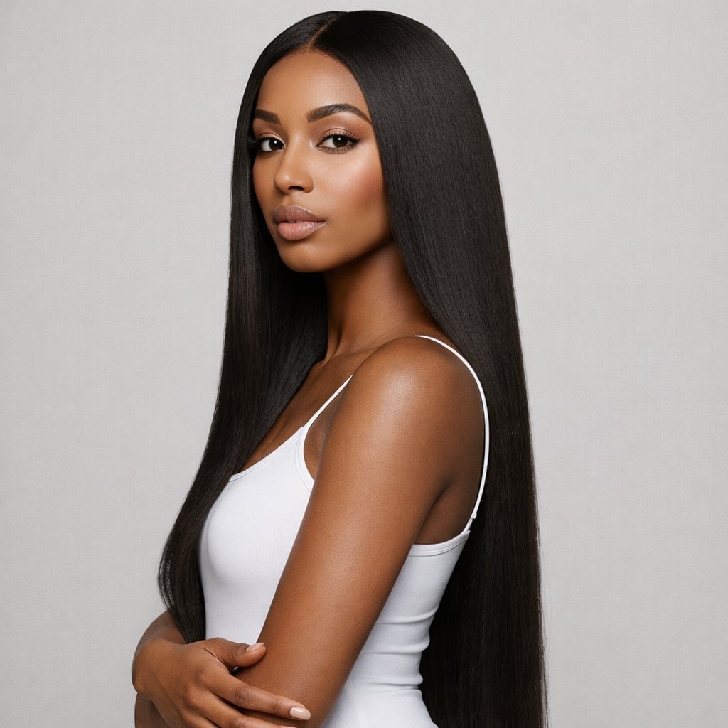 Ultra-Long Straight Black Hair Blowout — Classy Extensions Hair