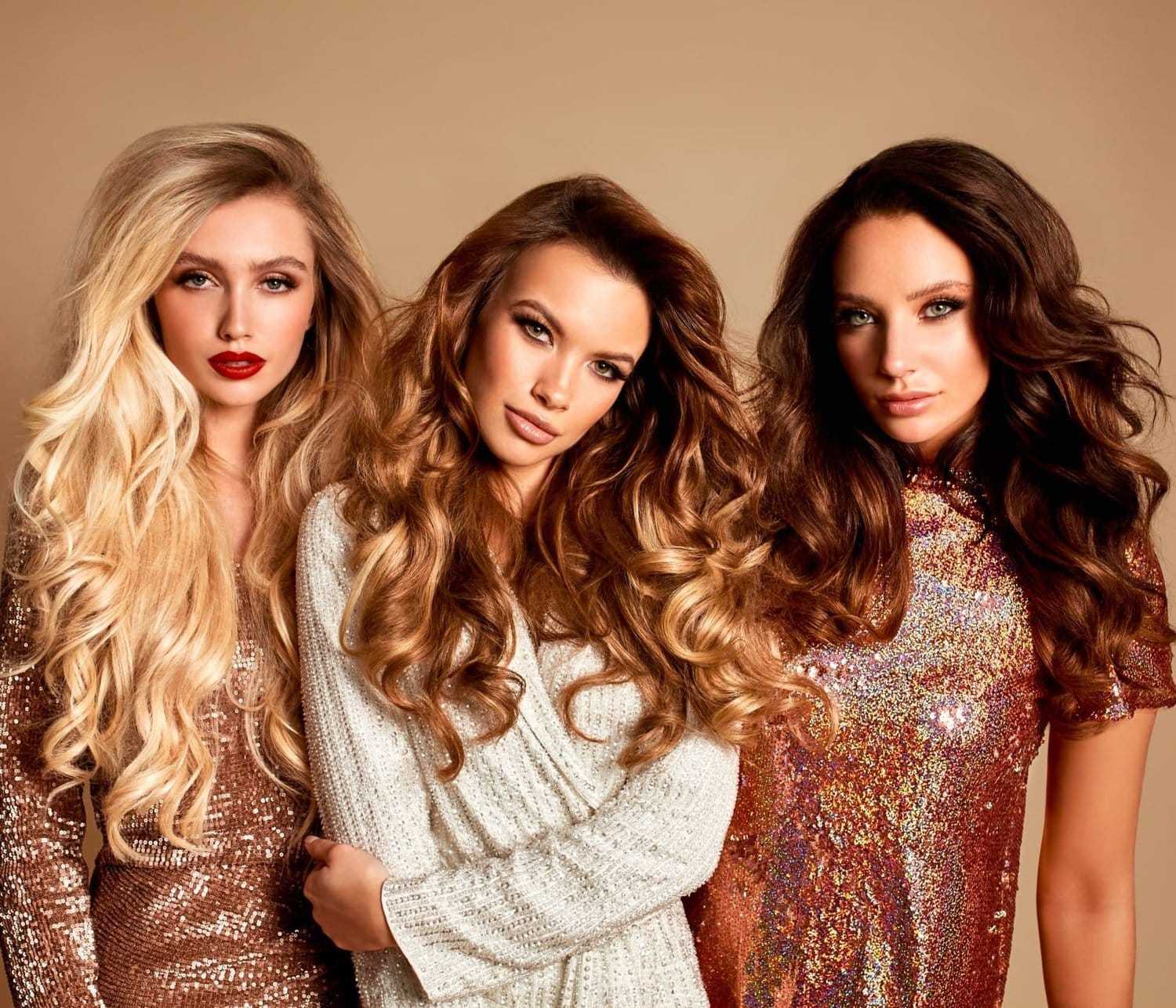 Long Voluminous Hair in Waves and Curls — Classy Extensions Hair