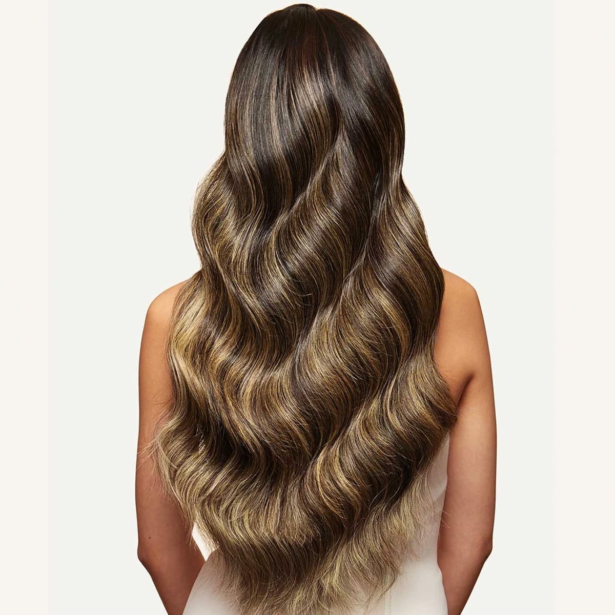 Mid-Back Waves with Blonde Highlights Volume — Classy Extensions Hair