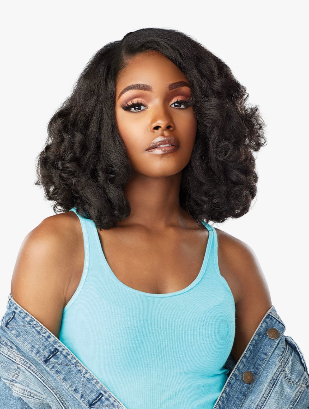 Mid-Back Dark Brown with Caramel Highlights — Classy Extensions Hair