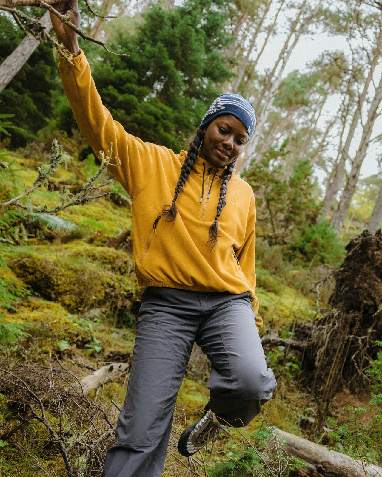 Mustard Yellow Fleece Jacket for Outdoor Adventures — Classy Fleece Outfits
