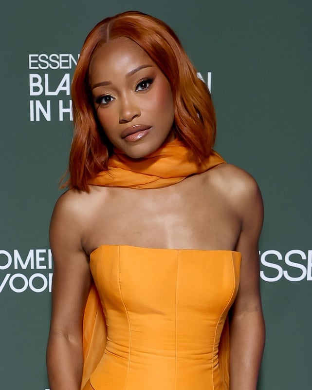Vibrant Copper Orange Long Bob With Blunt Fringe — Classy Formal Hair