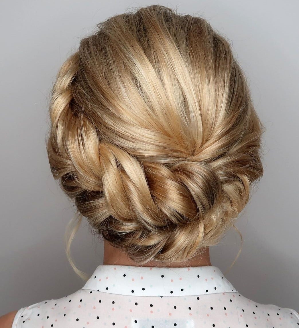 Intricate Golden Blonde Braided Updo — Classy Formal Updos