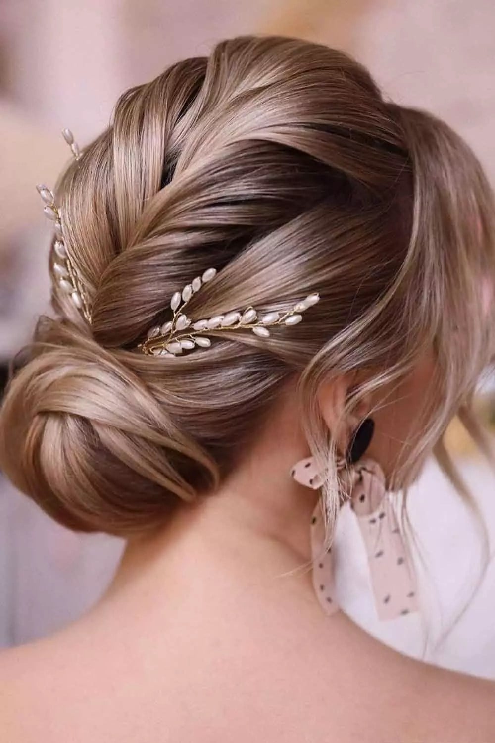 Textured Blonde Updo With Twists — Classy Formal Updos