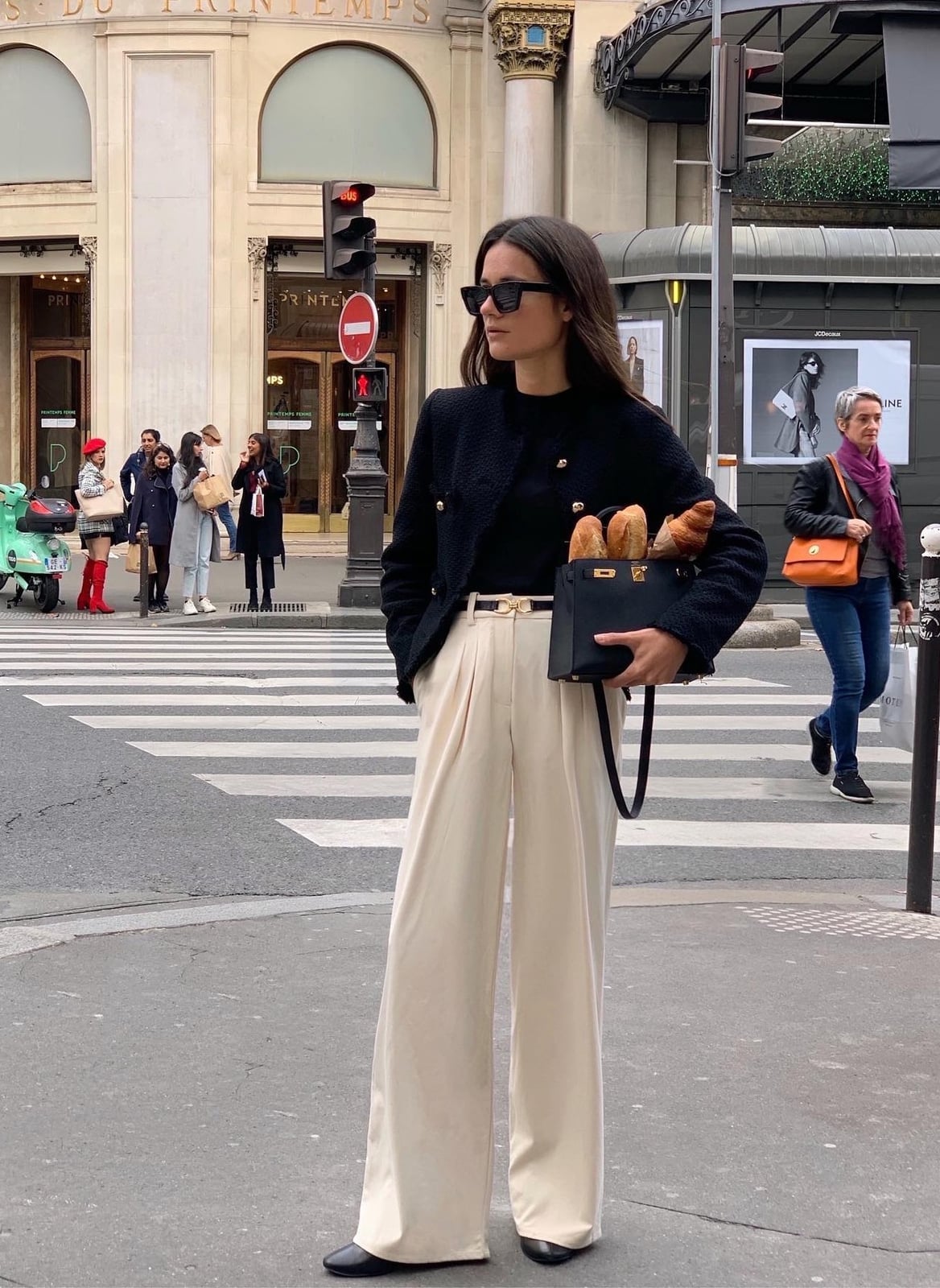 Tailored Blazer Meets Wide Leg Trousers — Classy French Style