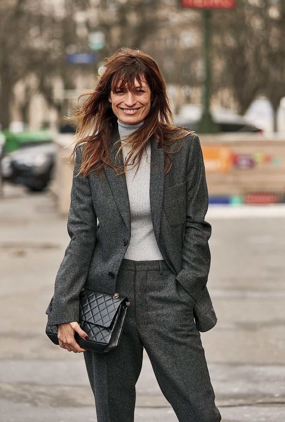 Monochromatic Gray Knit Ensemble — Classy French Style