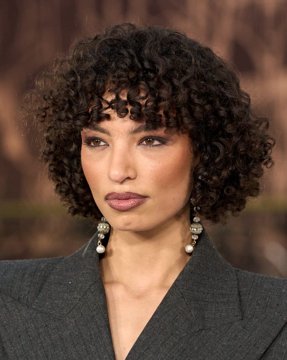 Short Dark Brown Curly Bob With Short Bangs, Air Dried Short Dark Brown Curly Bob With Short Bangs, Air Dried — Classy Frizzy Hair