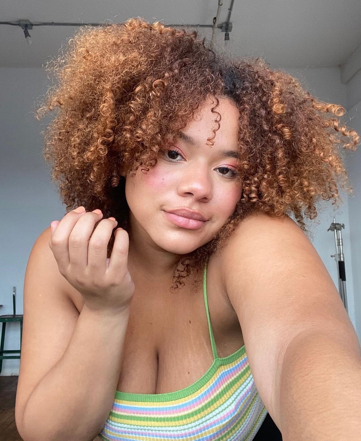 Chin Length Bob With Defined Air-Dried Curls Chin Length Bob With Defined Air-Dried Curls — Classy Frizzy Hair