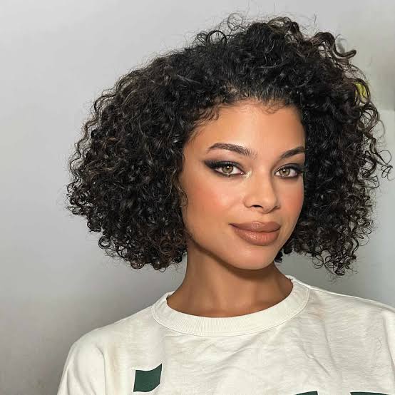 Chin Length Bob With Defined Air-Dried Curls Chin Length Bob With Defined Air-Dried Curls — Classy Frizzy Hair
